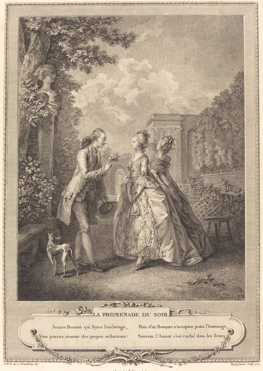 La promenade du soir - Francois Robert Ingouf after Sigmund Freudenberger