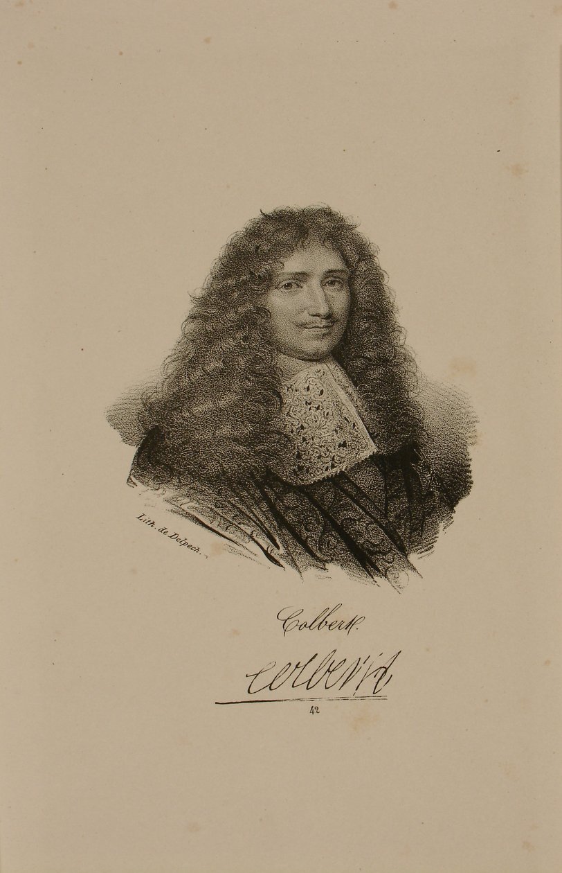 Portrait de Jean Baptiste Colbert (1619-83) - Francois Seraphin Delpech