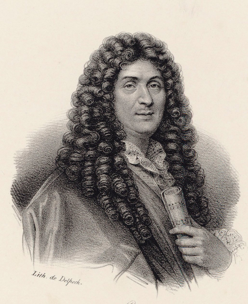 Portrait du compositeur Jean-Baptiste Lully 1632-1687 - Francois Seraphin Delpech
