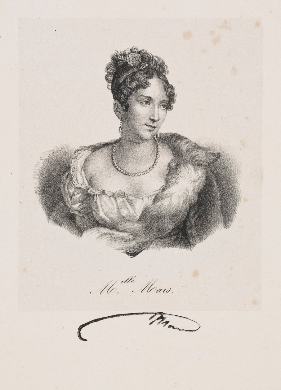 Portrait de Mademoiselle Mars (pseudonyme d