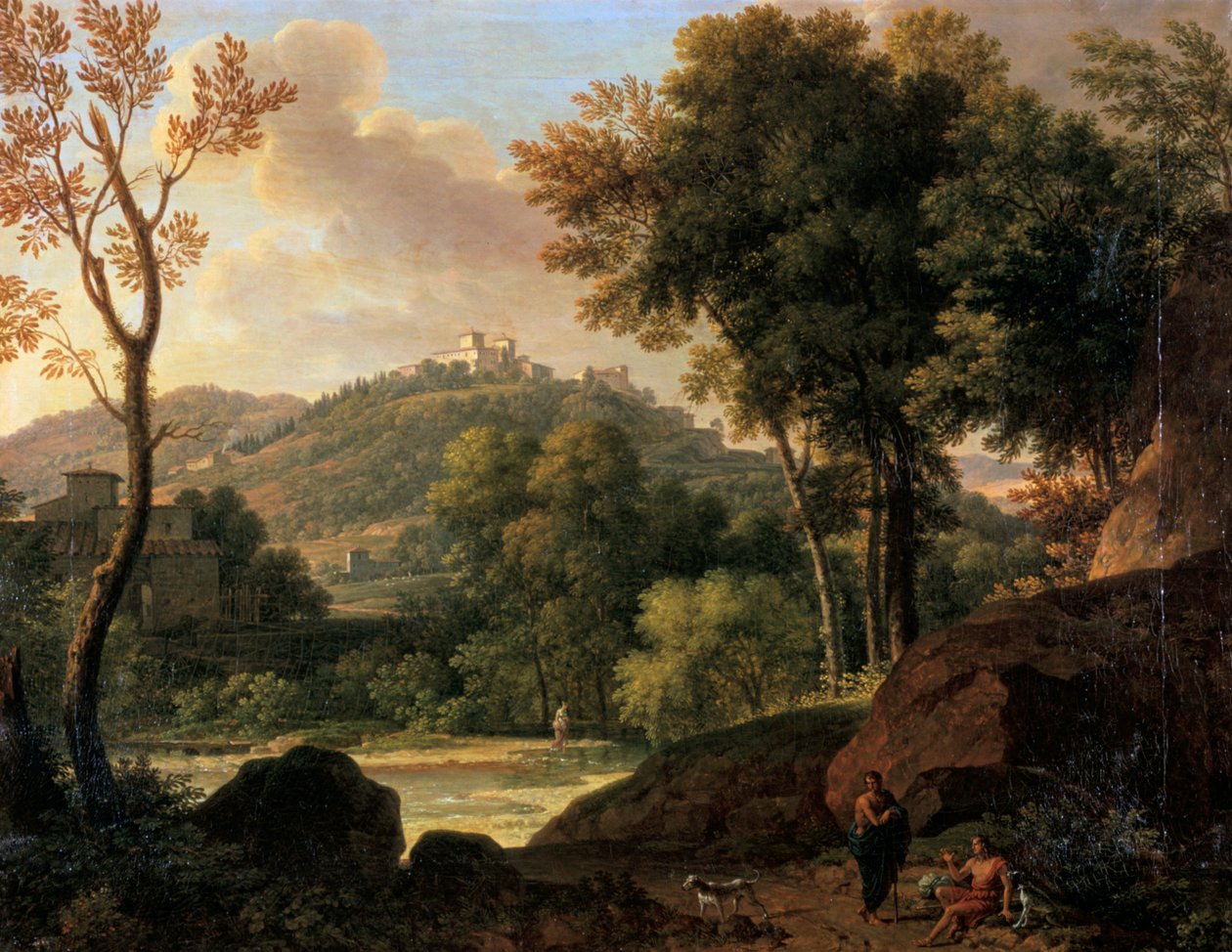La campagne autour de Florence, Italie, fin 18e-début 19e siècle - Francois Xavier Fabre
