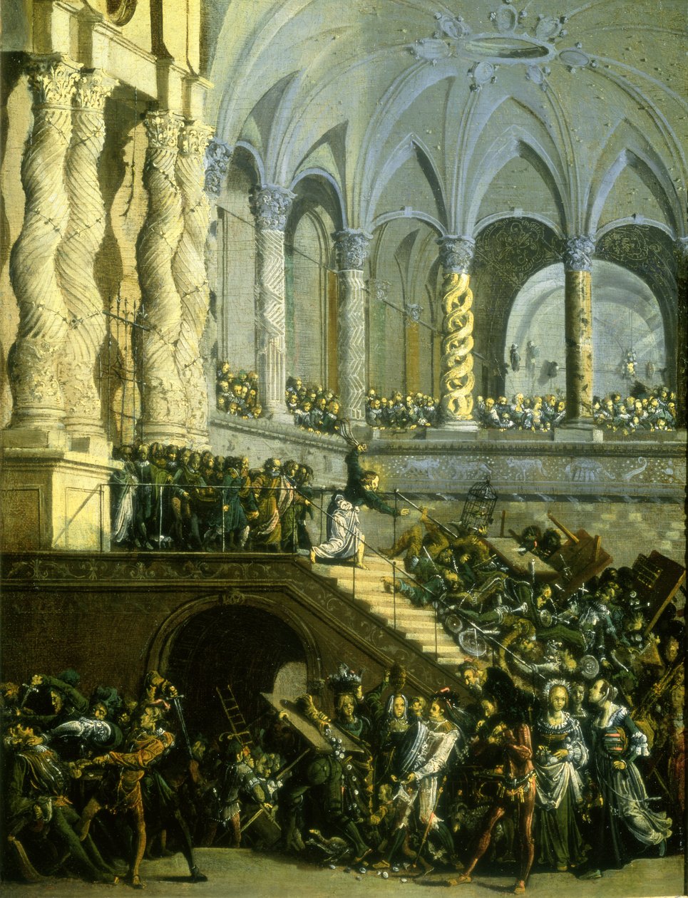 Le Christ chassant les marchands du Temple - Francois de Nome
