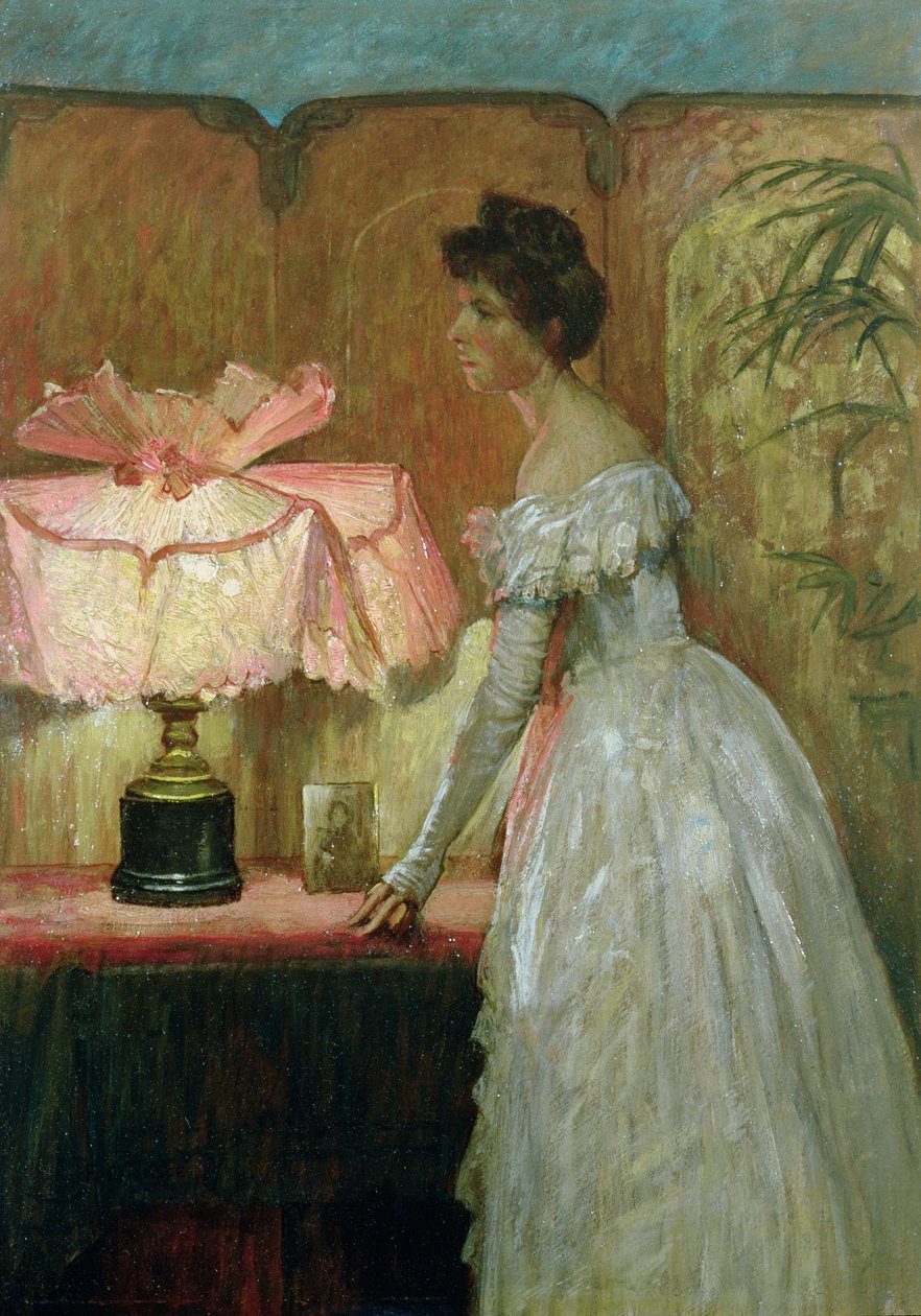 Étude à la lumière de la lampe d