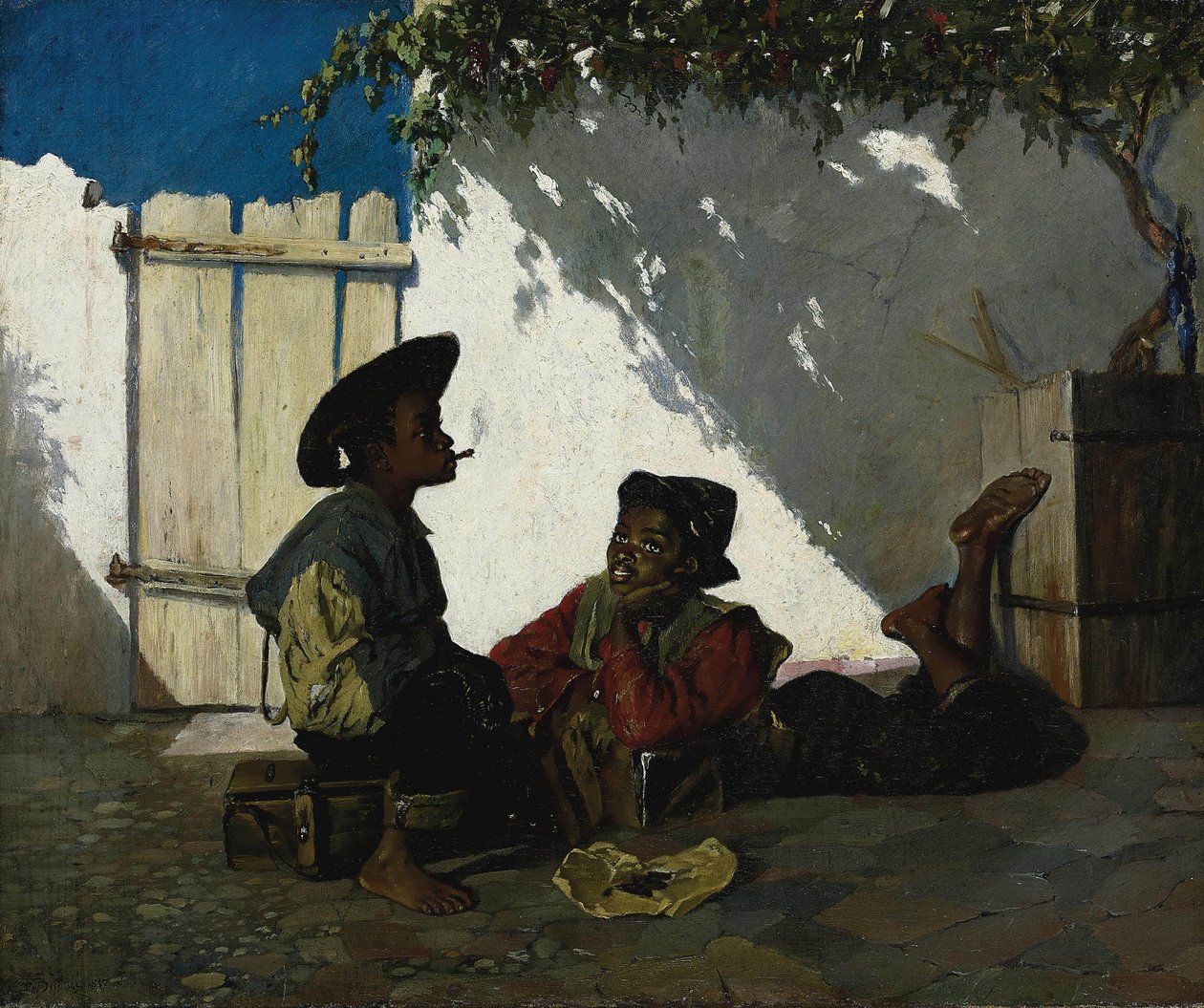 Italien :  Dolce far niente Douceur de ne rien faire - Frank Buchser