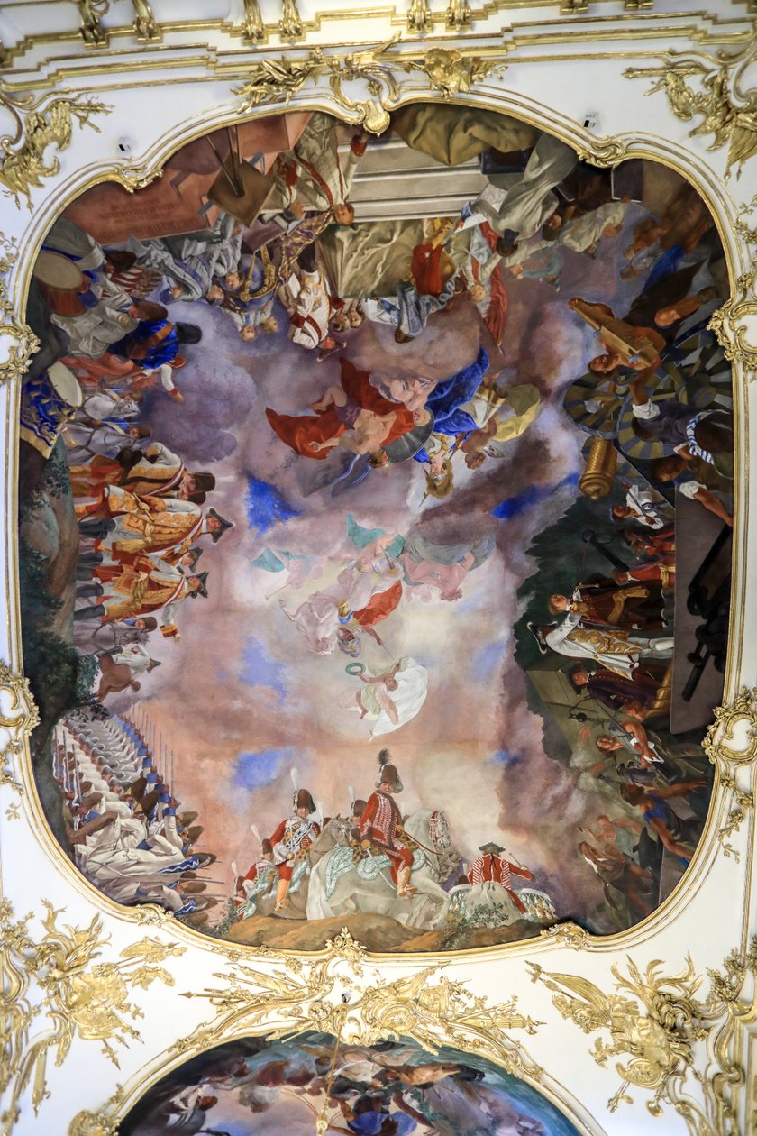 Fresque du plafond de la grande galerie du château de Schönbrunn, Allégorie martiale, Vienne, Autriche
2024 (photo) - Frank Buffetrille