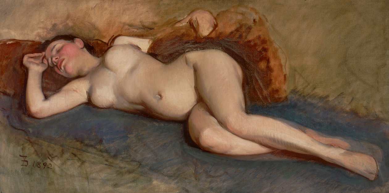 Nu allongé - Frank Duveneck