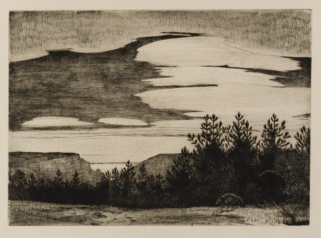 Vue sur la crique [Lamorna] - Frank Gascoigne Heath