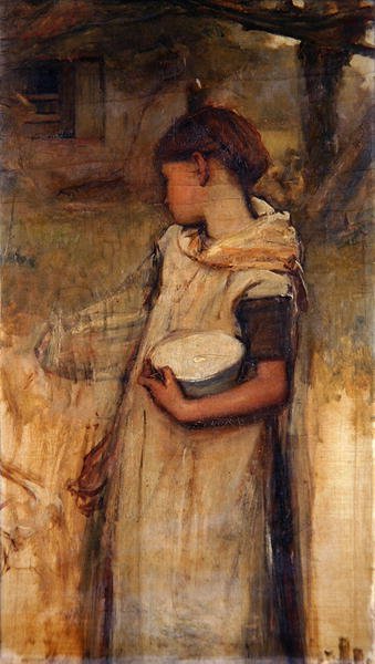 Fille avec des Fleurs - Frank Holl