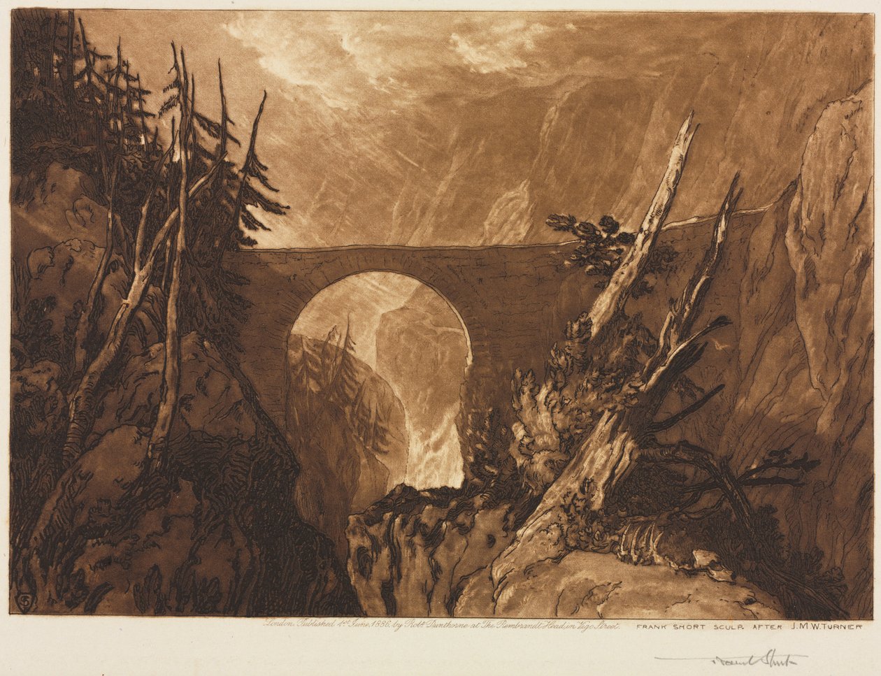 Petit Pont du Diable, 1886 - Frank Short