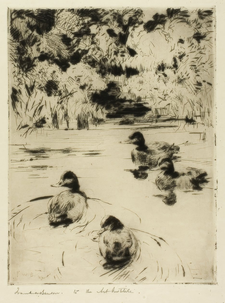 Kleine Blauschnäbel von Frank Weston Benson