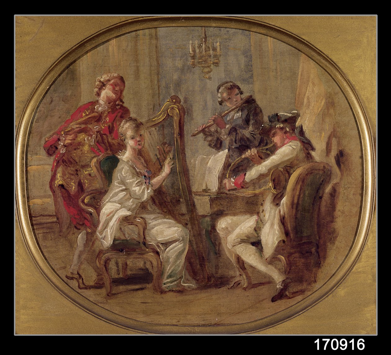 Concert avec quatre personnages, vers 1774 - François André Vincent