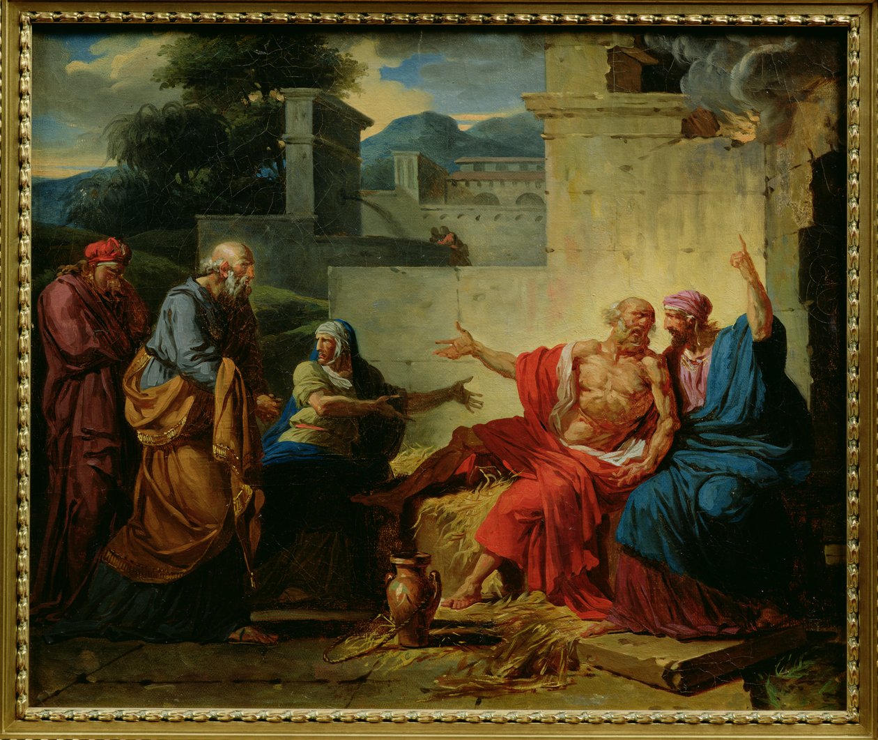 Job réprimandé par sa femme, c.1790 - François André Vincent