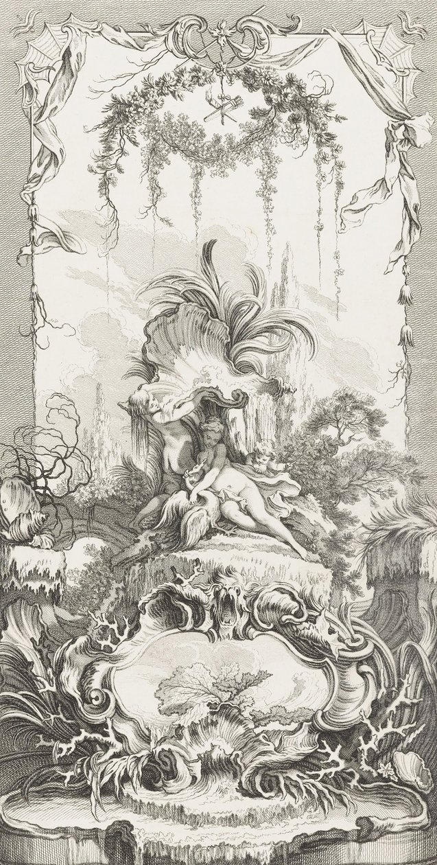 Léda dans Nouveaux Morceaux pour des paravents - François Boucher