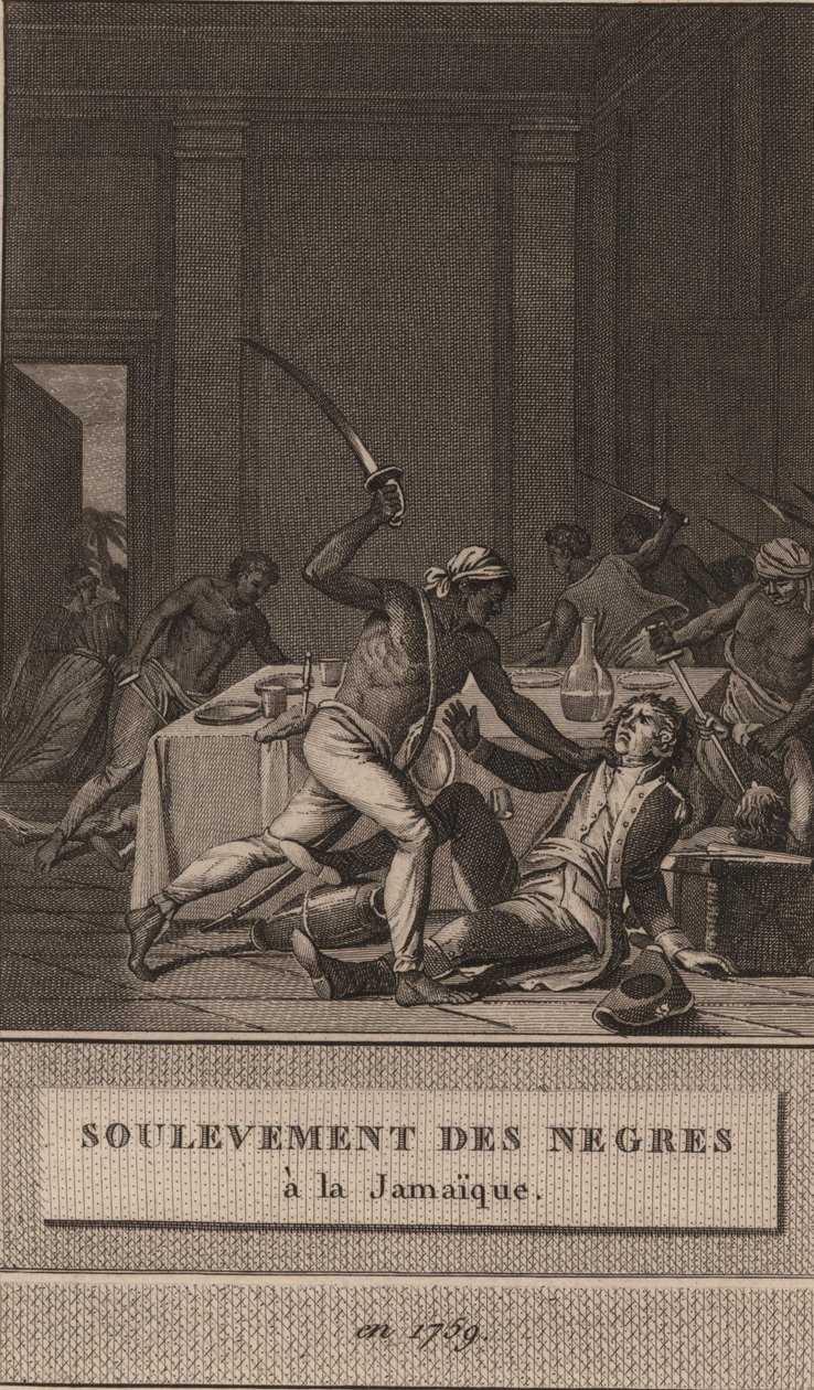Soulèvement des esclaves noirs en Jamaïque en 1760 - François Anne David