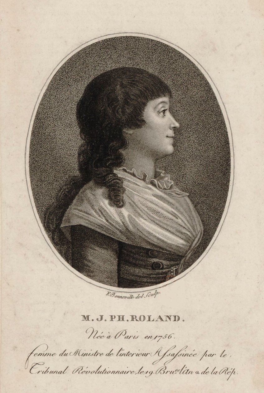 Madame Roland par Bonneville - Francois Bonneville