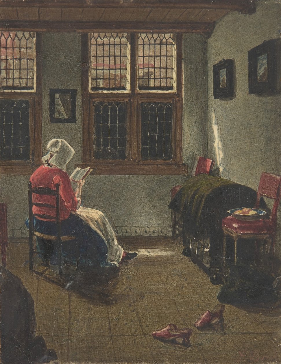 Une femme lisant, d
