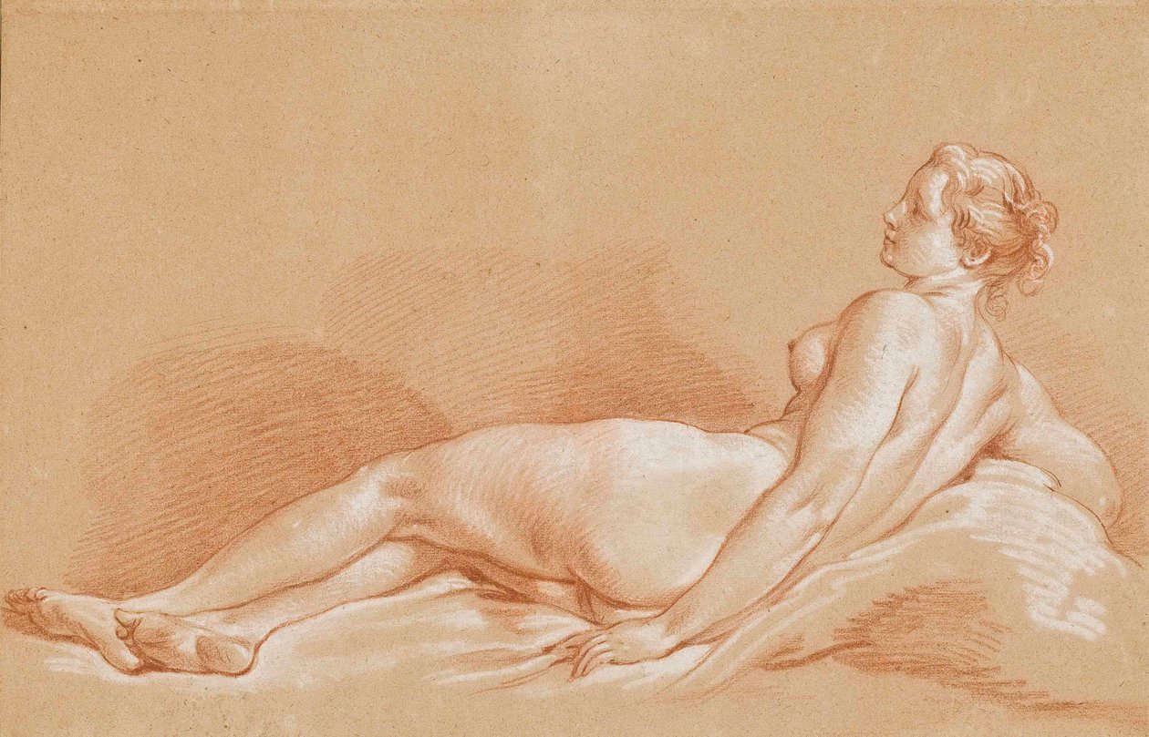 Boucher - Jeune femme allongée - François Boucher