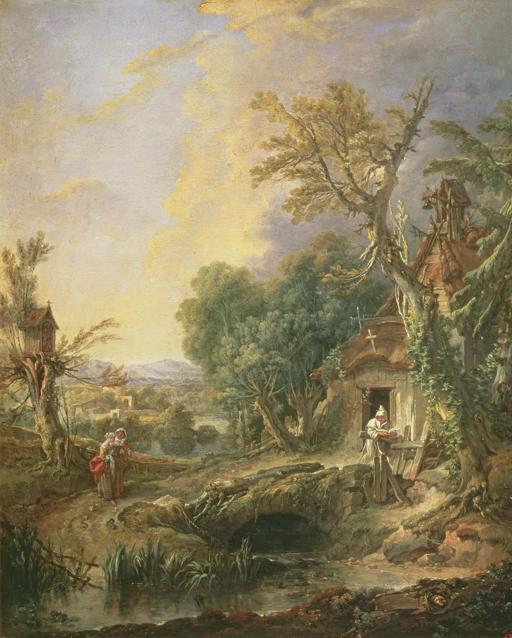 Paysage avec un ermite, 1742 - François Boucher