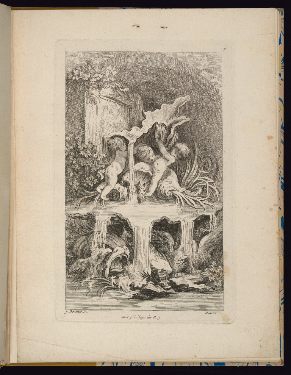 Recueil de Fontaines, planche 7 - François Boucher