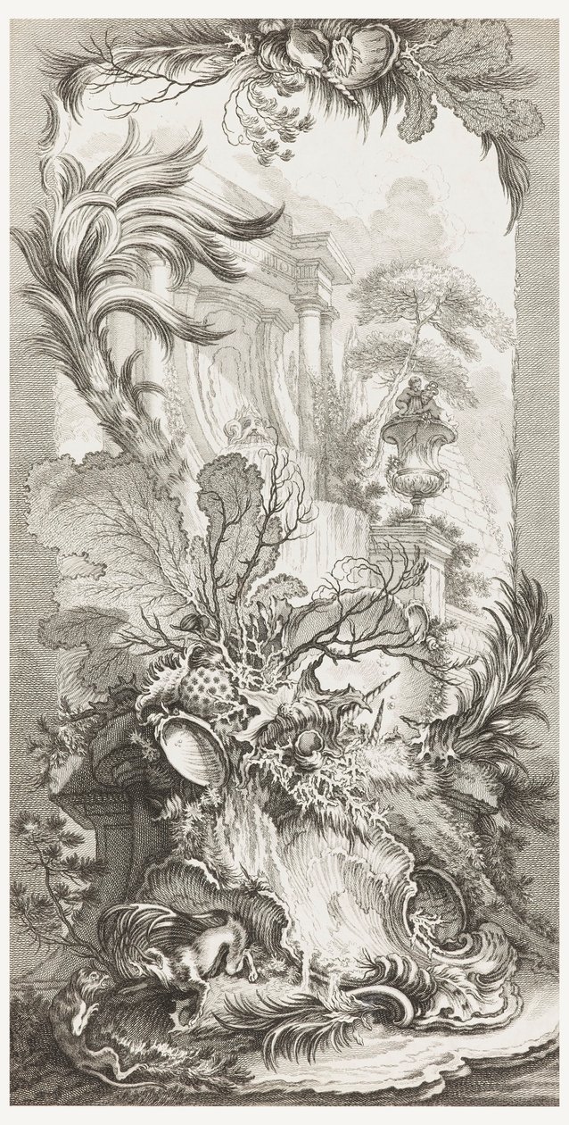 Rocaille (design rococo), dans Nouveaux morceaux pour des paravents - François Boucher