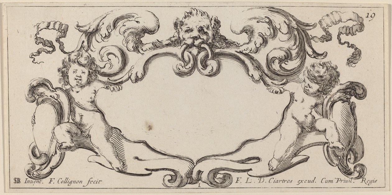 Cartouche - François Collignon after Stefano Della Bella