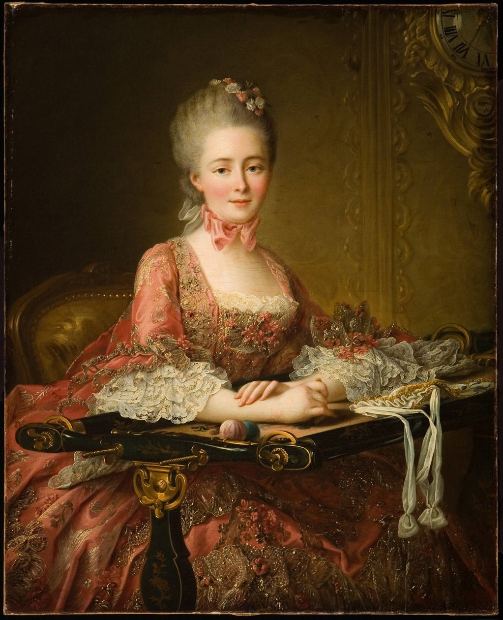 Marquise de Caumont La Force - Francois Hubert Drouais