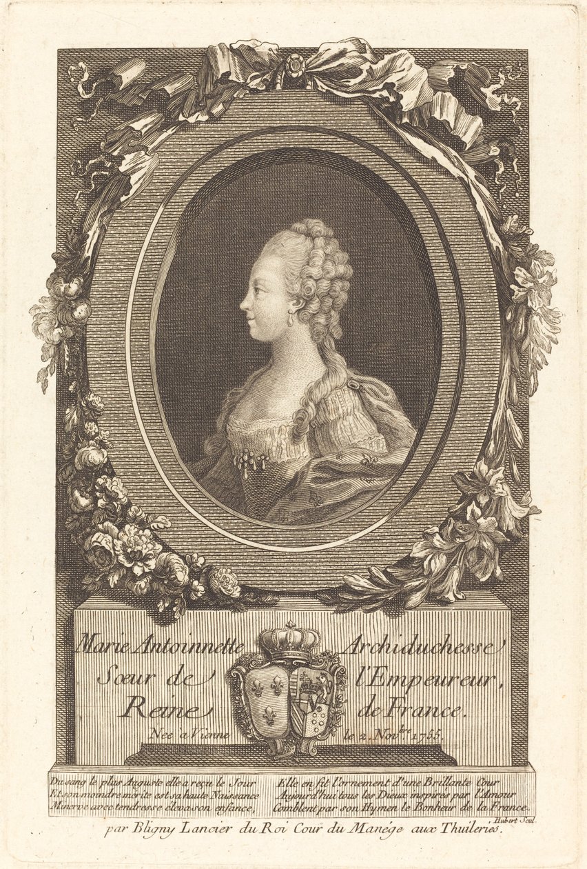 Marie-Antoinette - François Hubert after Honore Thomas Bligny