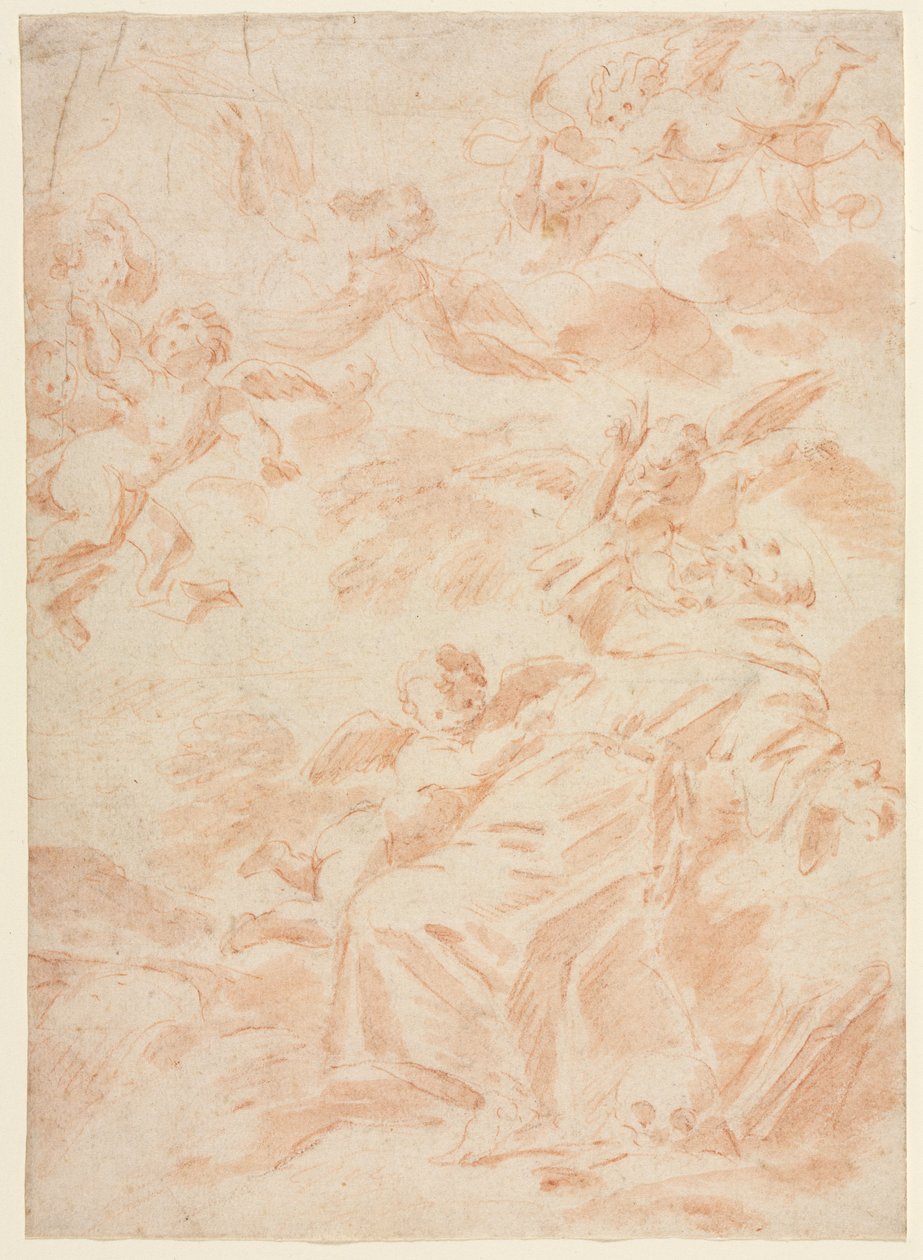 La Stigmatisation de Saint François, premier tiers des années 1700 - François Lemoyne