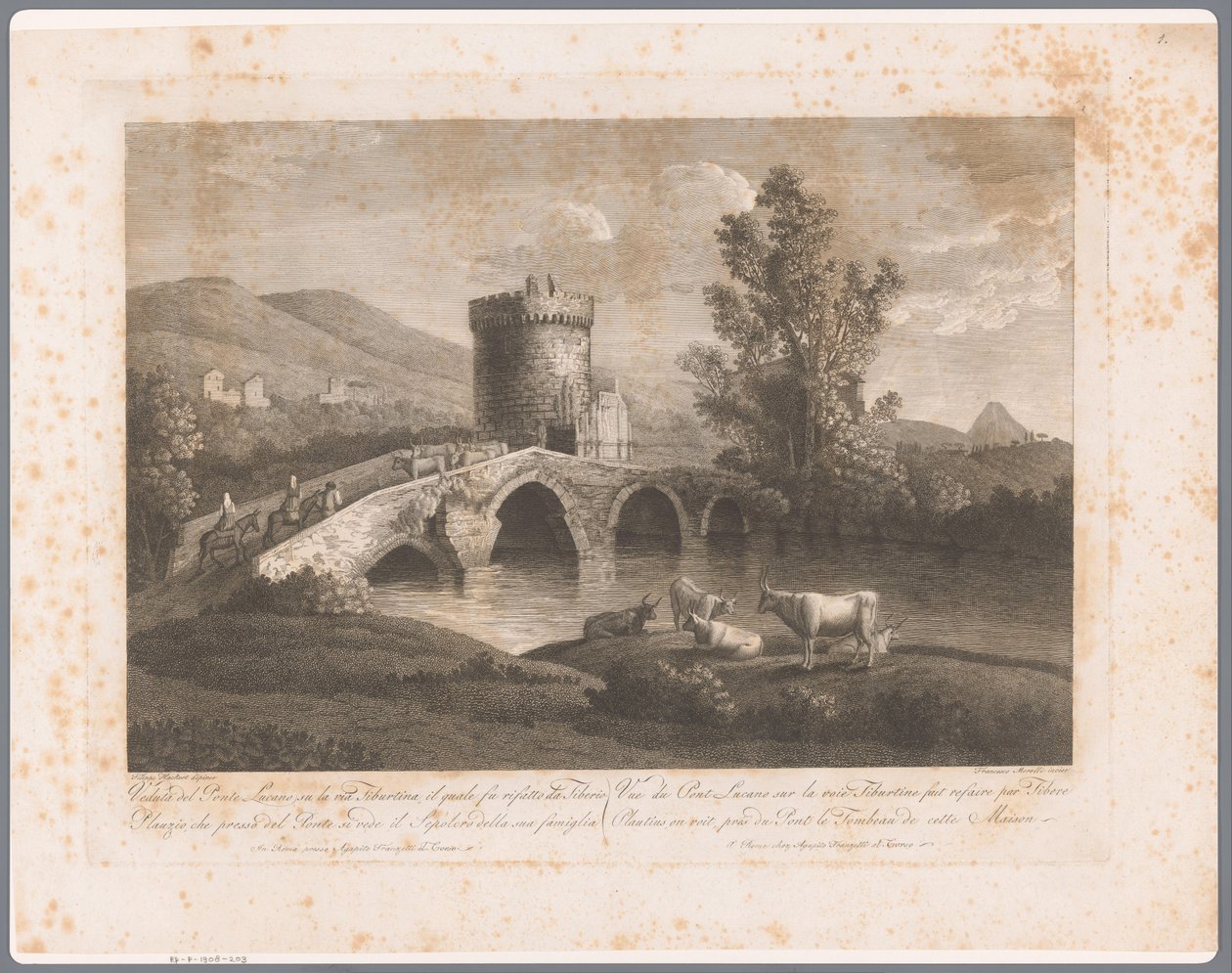 Vue du Ponte Lucano - François Morel