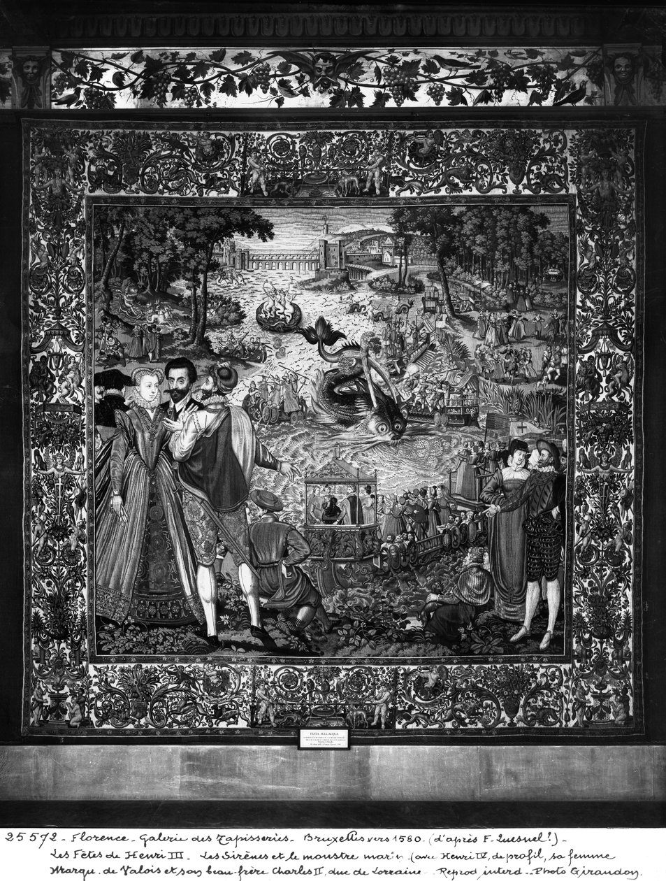 Festivals de Henri III (1553-1610) Atelier de Bruxelles, vers 1580 (tapisserie) - François Quesnel