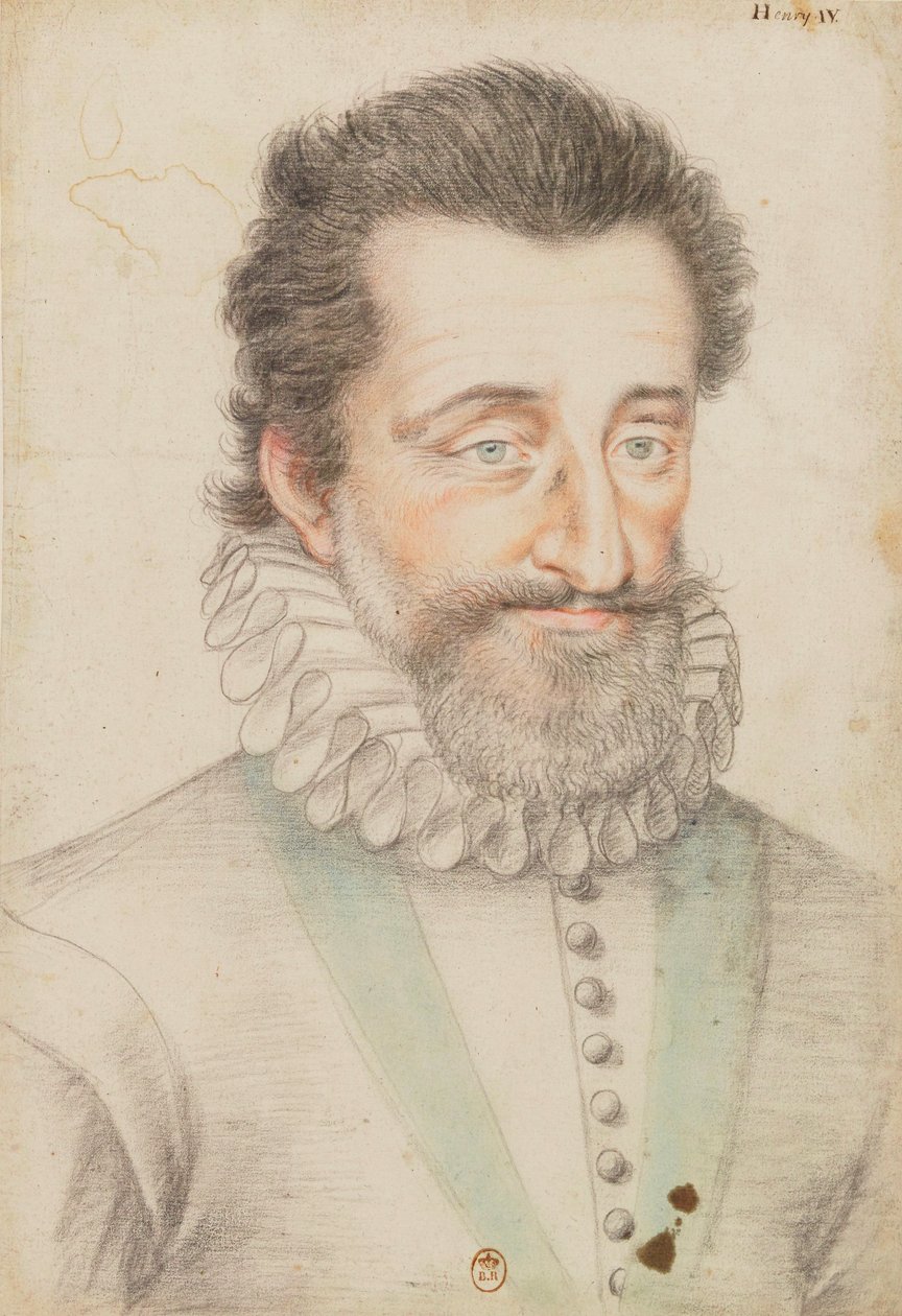 Portrait dessiné du roi Henri IV - François Quesnel