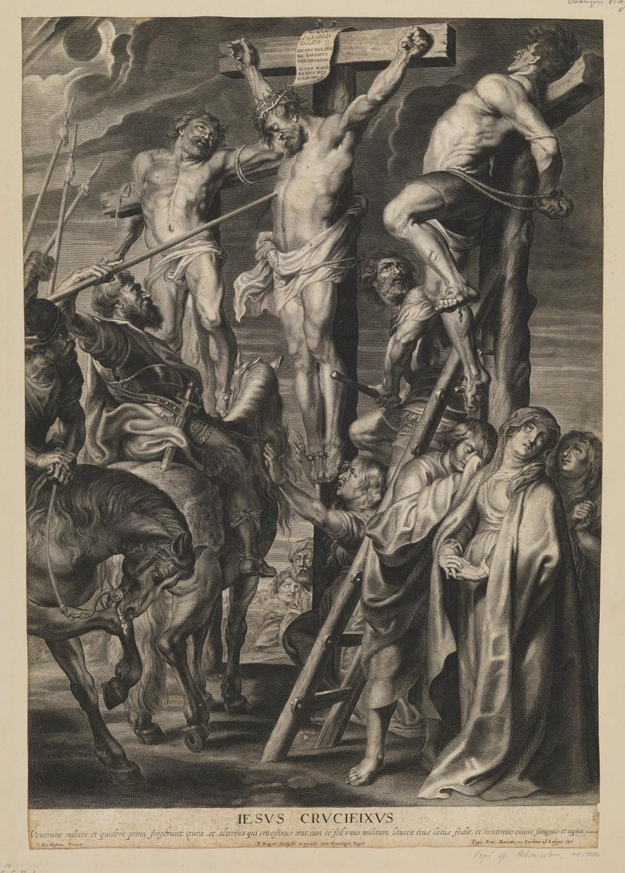 Christ en croix entre les deux voleurs - François Ragot
