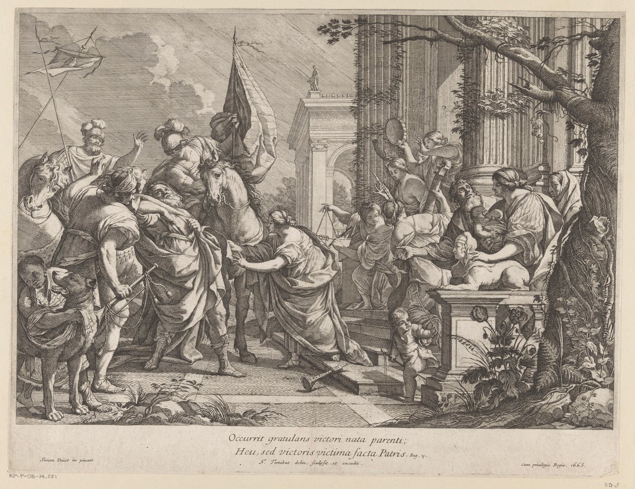 Jephthé accueilli par sa fille - François Tortebat
