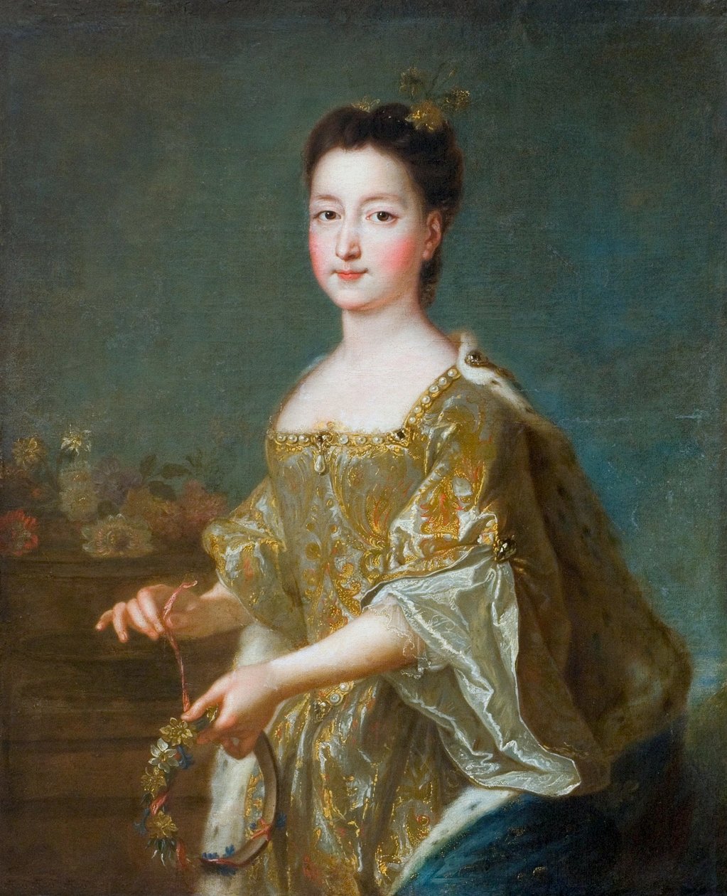 Polonais : Portrait de Teresa Kunegunda Sobieska en mariée - Francois de Troy