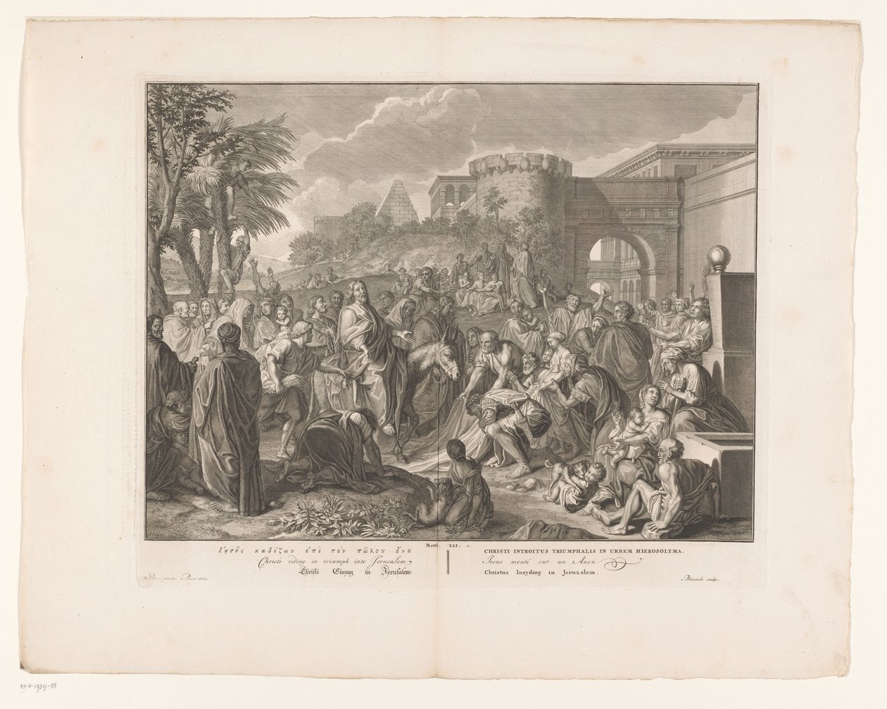 Entrée du Christ à Jérusalem - François van Bleyswijck