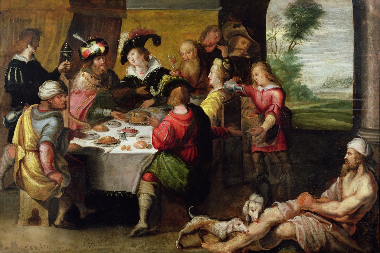 La parabole du riche et de Lazare - Frans II Francken the Younger