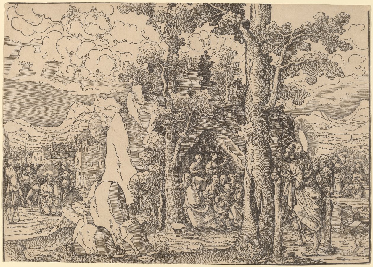 Saint Jean-Baptiste prêchant - Frans Crabbe van Espleghem