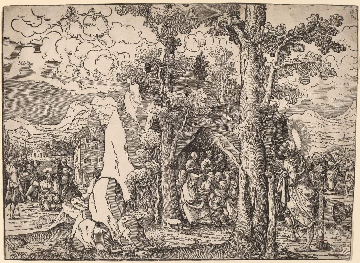 Saint Jean-Baptiste prêchant - Frans Crabbe van Espleghem