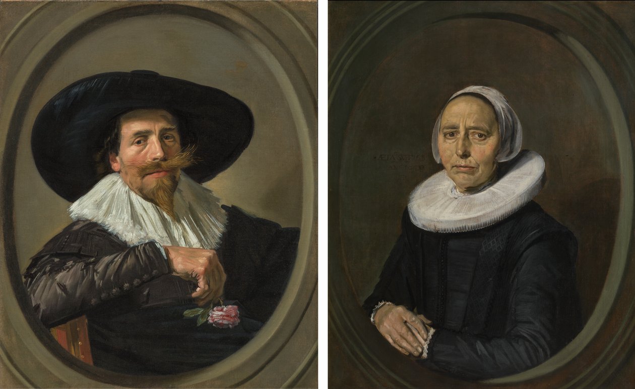 Frans Hals - Couple marié Pieter Dircksz Tjarck et sa femme l20022-b668k-pendentifs - Frans Hals