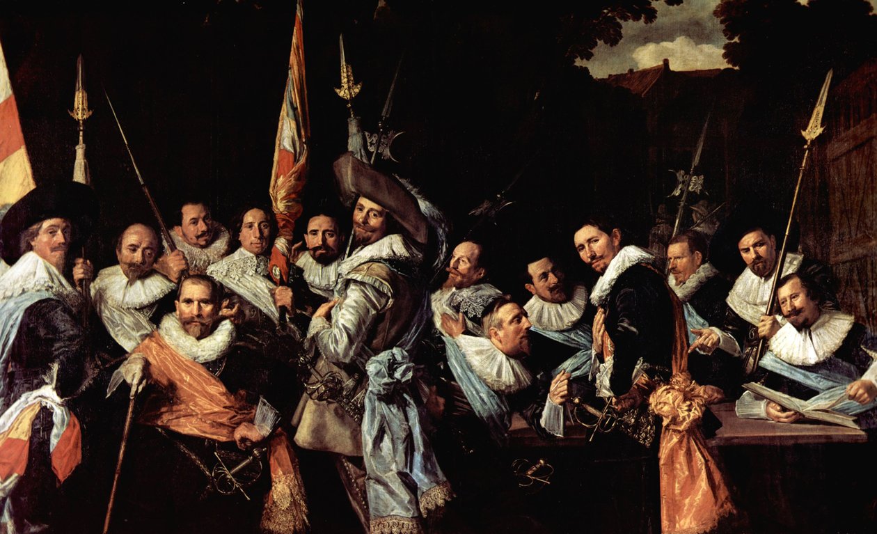 Réunion des officiers et sergents de la garde civique des Calivermen - Frans Hals