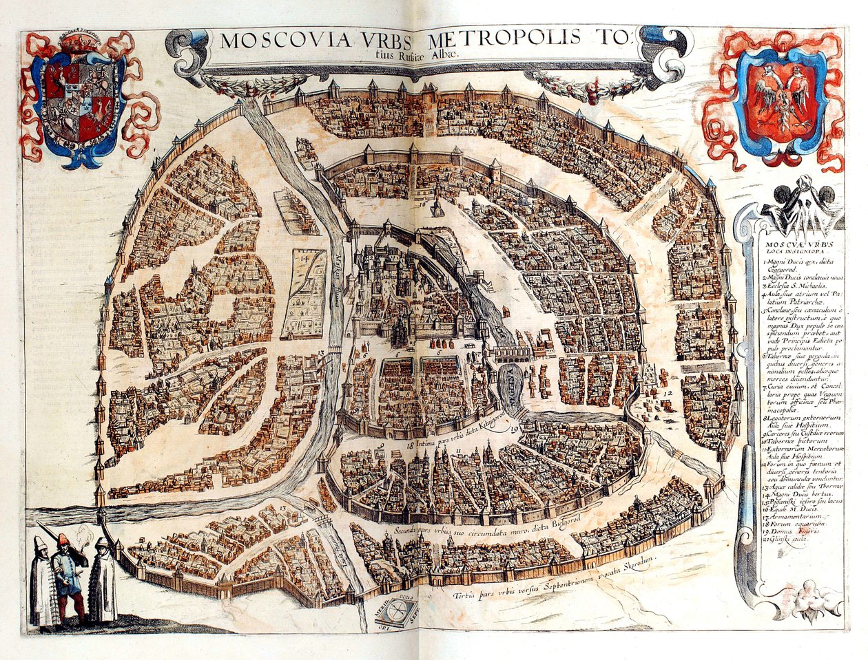 Carte de Moscou, 1572 - Frans Hogenberg
