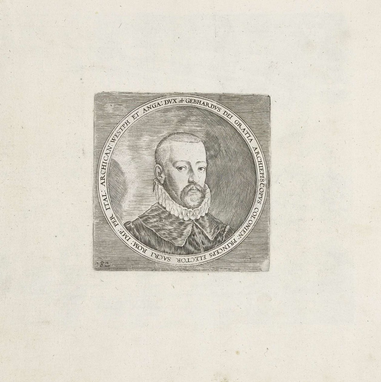 Portrait de Gebhard Truchsess von Waldburg 1547-1601, vers 1580-1585 - Frans Hogenberg