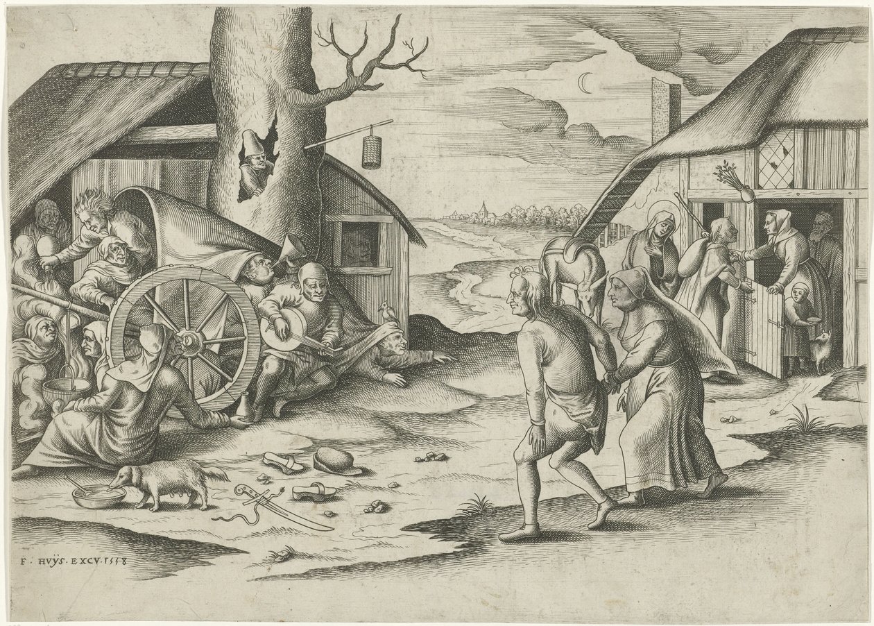 Marie et Joseph à une auberge - Frans Huys