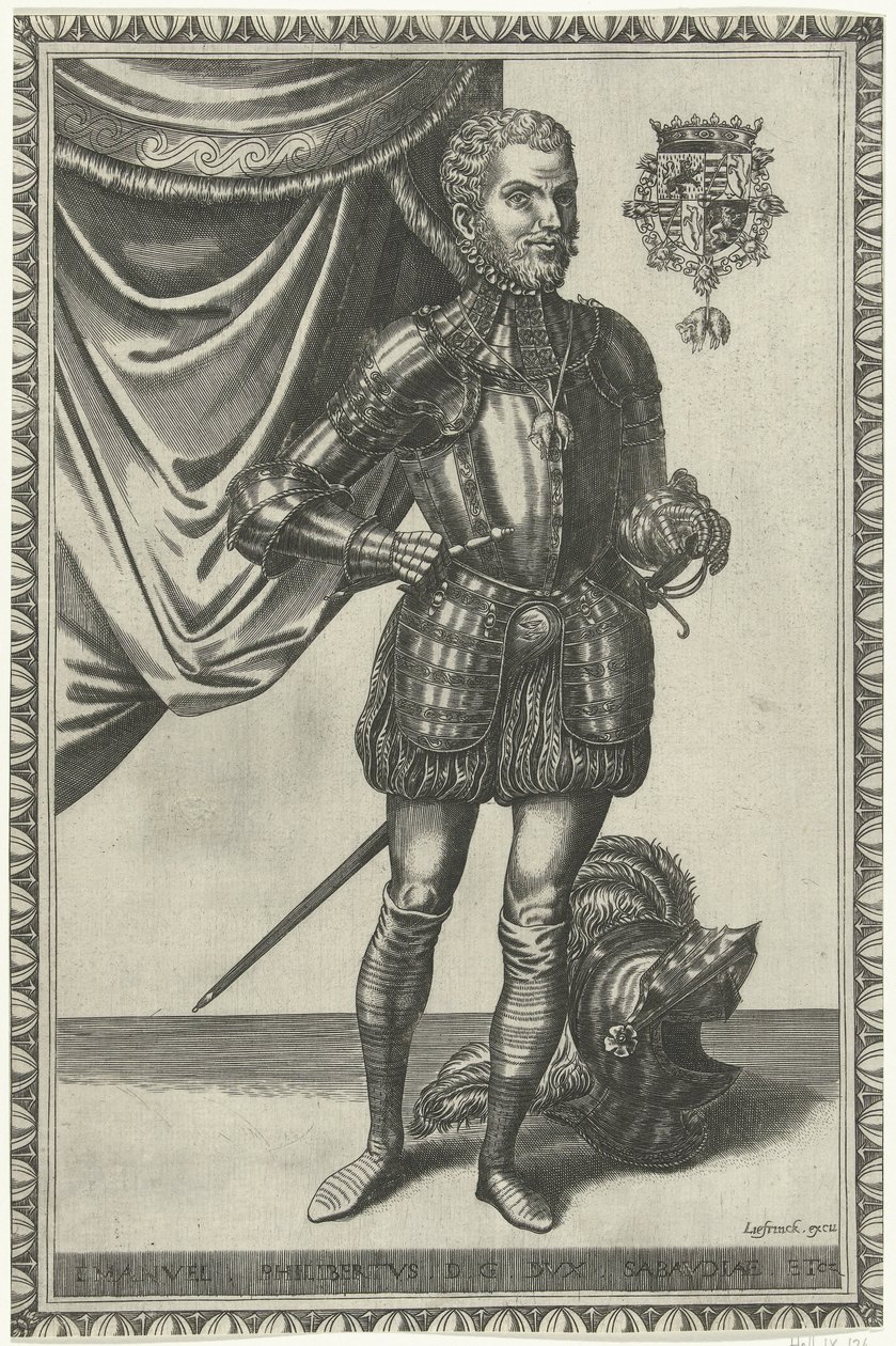 Portrait du duc Emmanuel-Philibert de Savoie (Portretten van koningen en koninginnen ten voeten uit) - Frans Huys