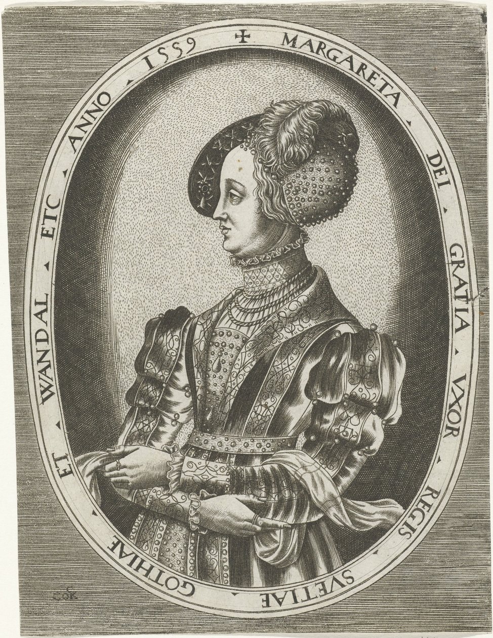 Portrait de la reine Margaretha Leijonhufvud de Suède - Frans Huys