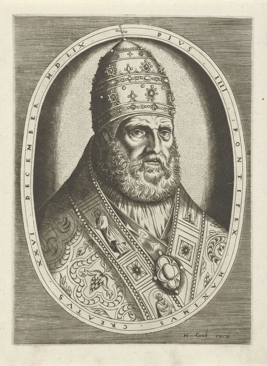 Portrait du pape Pie IV - Frans Huys