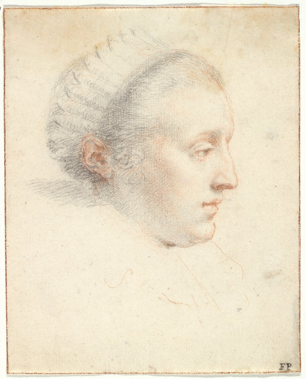 Portrait de profil d