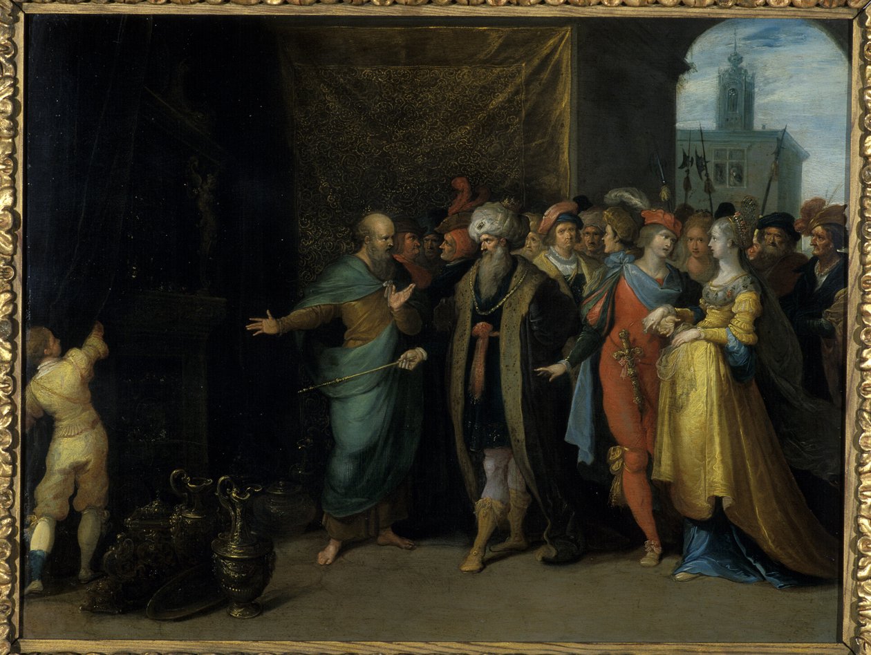 Crésus montre ses trésors à Solon - Frans II the Younger Francken