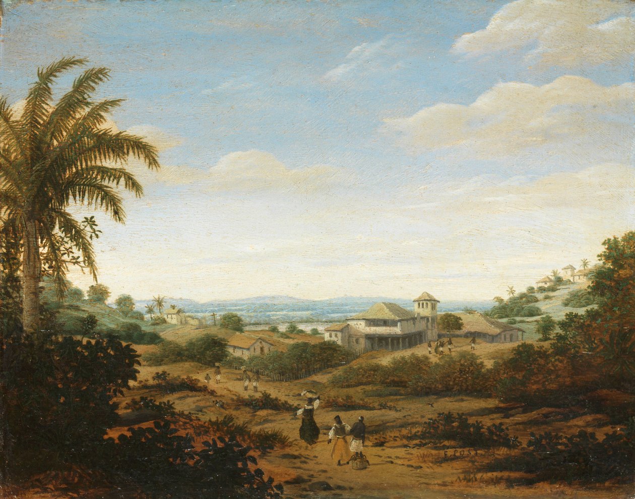 Paysage sur le Rio Senhor de Engenho, Brésil - Frans Post