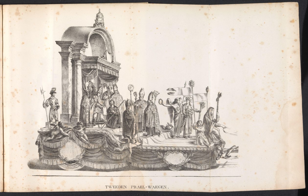 Deuxième char dans le défilé pour Saint Rombaut, 1825 - Frans Vervloet